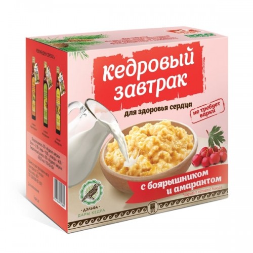 Купить Завтрак кедровый для здоровья сердца с боярышником и амарантом  г. Грозный  